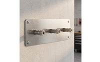 Stainless Steel Car Wash Tool Rack Space-Saving Wall-Mounted Storage Rack Heavy Duty Quick-Connect Holder Rustproof for DIYers, Garage, Workshop
