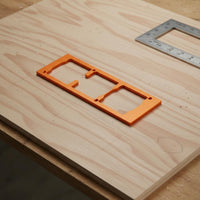 86 Box Cutout Jig Outlet and Switch Opening Template Wear Resistant Aluminum Alloy Slotting Tool for Woodworkers