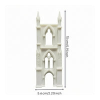 Miniature Gothic Arch Arched Openings Gothic Arch Backdrop Pointed Tapered Tips for Dollhouse, Diorama