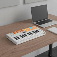 Backlit Pads RGB Pad Controller Keyboard Rechargeable Battery Portable Wireless MIDI Keyboard App Control Bluetooth Midi Controller for DJs, Producers, Beginners, Travel, Live Performance, Studio