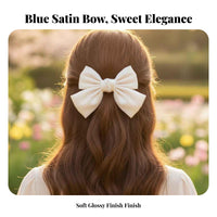 Big Ribbon Top Fastener Elegant Design Large Ribbon Hair Fastener Statement Piece Lightweight for Cosplayers, Photo S