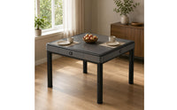 Dining Table Style Mahjong Table Covered Covered Gaming Surface Furniture Square Tabletop for Home