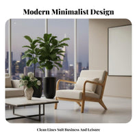 Modern design Minimalist Guest Armchair Comfortable padding Reception Seating Sturdy Frame Commercial Furnishing Easy Assembly for Business Owners, Office Managers, pairs, Waiting Room