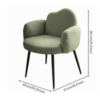 Dressing Chair Padded Seat Upholstered Makeup Stool Dark Finish Household Seating for Desk