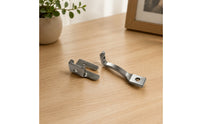 2 Pieces Stitching Apparatus Presser Feet Universal Stitching Apparatus Feet Silver Toned Hardware for Hobbyists
