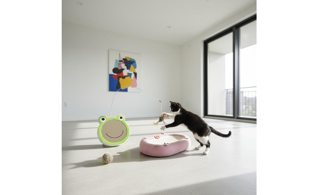 Cat Scratcher Bed Soft Frame Cat Scratching Lounge Wear-Resistant Sisal Scratching Pad