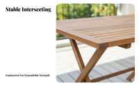3 Pieces 3-Piece Foldable Dining Set Leisure designPiece Folding Dining Set Space-Saving Outdoor Furniture for two people, Adults, Balcony, Patio, Yard