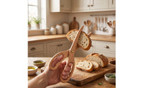 Wooden Tongs Beech Wood Scissor Tongs Serrated Wooden Food Clip for Home Cooks, Hosts, Kitchen, Buffet, Barbecue