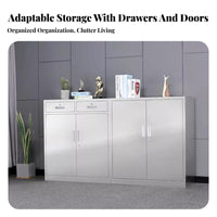 Lockable 2-Drawer Locker Nightstand Rust-Resistant 2-Drawer Locking Chest Multi-Purpose Small Cabinet Sturdy for Homeowners, Office Workers, DIY hobbyists, exteriordoor, Garage, Bedroom, Living Room