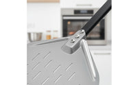 Rust Resistant Perforated Pizza Peel Lightweight and Sturdy Stainless Steel Pizza Paddle Hard-Wearing for Professionals, Bakery