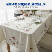 European Hand-Stitched Tablecloth, Ethnic Embroidered Sofa Bed Cover, Classic Home Textile, Tea Table Mat