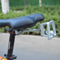 304 Stainless Steel Bike Rear Rack Mount Adapter Universal Fit Cycle Saddle Bag Mount Easy to Install for Commuting, Cycling