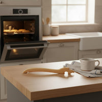 Wooden Oven Rack Puller Heat Resistant Oven Rack Push Pull Solid Wood Kitchen Utensil for Kitchen Aficionados, Home Cooks, Air Fryer