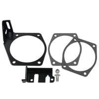 4-Bolt Throttle Cable Bracket Black Throttle Cable Bracket Corrosion-Resistant Heavy-Duty for Car Enthusiasts, LS Swap