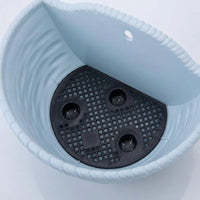 Plant Pots and Hanging Basket for Indoor Plants, Resin Wall Planter for Outdoor Plants, Woven Texture Hanging Plant, Detachable Hook for Fence