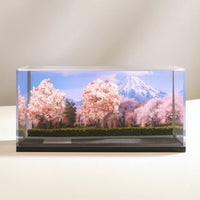 Miniature Display Base with Acrylic 1/64 Model Car Display Case Transparent for Collectors, Shelves, Desks