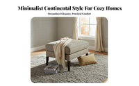 Modern Minimalist Upholstered Accent Chair Designer Aesthetic Upholstered Armchair Small Footprint Single Sofa Soft Cushioning for Apartment Dwellers, Interior Designers, Business Owners, Living Room, Bedroom, Reception Area, Reading Nook