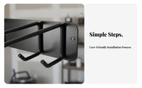 2 Pieces Folding Chair Storage Rack Space Saving Folding Chair Hanger Supports up to 240 Garden Tool Wall Organizer for Garage, Workshop, Basement