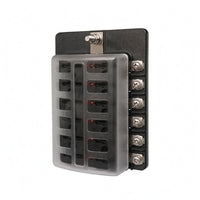 Electrical Protector Box Transparent Window 32V Electrical Protector Holder Easy Wiring Power Distribution Block
