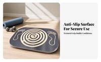 Non-Slip Surface Labyrinth Balance Board Textured Top Maze Balance Board Layered Wood Edge Fitness Equipment Rounded Rectangular for Indoor