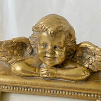 Photo Frame with Baroque Angel Relief Design, Decorative Resin Picture for Family Home Decor for Wall or Tabletop Display