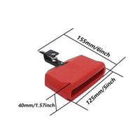Vibrant Color High Low Tone Percussion Block Long-Lasting Bicolor Cowbell Block Clear Sound Plastic Cowbell Beginner Friendly for Drummers, Musicians, Beginners, Live Performance, Band Practice, Recording Studio