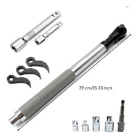Shocks-Resistant Socket Wrench Deep Reach Offset Wrench Compact Access Ratchet Extension Bar for Technicians, Tight Areas, Auto Repair