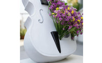 Hollow Opening Cello Planter Compact Size Resin Cello Ornament Realistic Design Musical Instrument Planter Decorative