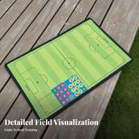 Portable Attachable Board Lightweight Foldable Basketball Tactic Board Professional Design for PE Teachers, Practice Sessions