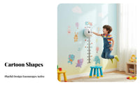 Voice Counting Jump Toy Light-up Wall-Mounted Jump Toy Makes Exercise Fun Jump-and-Touch Pad Height for Young Children, Parents, Indoor Play, Playroom