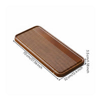 High-End Rectangular Tea Table Tray Minimalist Design Gongfu Drainage Tea Board for Home, Office
