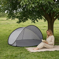 Portable Kids Beach Tent Half-Enclosed Spring-up Beach Tent Ventilated Spring-up Sun Shelter Windproof for Camping