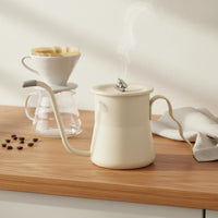 Precise Flow Control Gooseneck Coffee Kettle Anti-Rust Gooseneck Kettle Ergonomic Handle Hand Pour-over Coffee Pot Easy to Clean for Baristas, Home Brewers, Cafe, Office