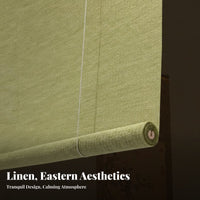 Folding Roman Blind Wabi-Sabi design Roman Shade Natural Aesthetic for Restaurant