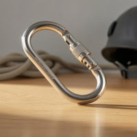 Oval Carabiner with Screw-Locking Large-Opening Quick with Link Screw Lock for Arborists