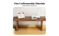Solid Wood Construction Backless Wooden Bench Multi-Functional Indoor Furniture Multifunctional Accent Seating Versatile Design for Homeowners, Interior Decorators, Renters, Entryway, Living Room, Hallway, Bedroom