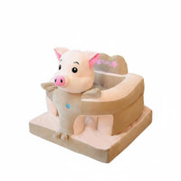 Learn-to-Sit Support Plush creature Floor Seat Anti-Tip Design Plush Sitting Trainer Upright Seating Position Infant Accessory Non-Slip Bottom for Babies 3 months+, Toddlers, Expecting Mothers, Playroom, Nursery, Living Room, Home