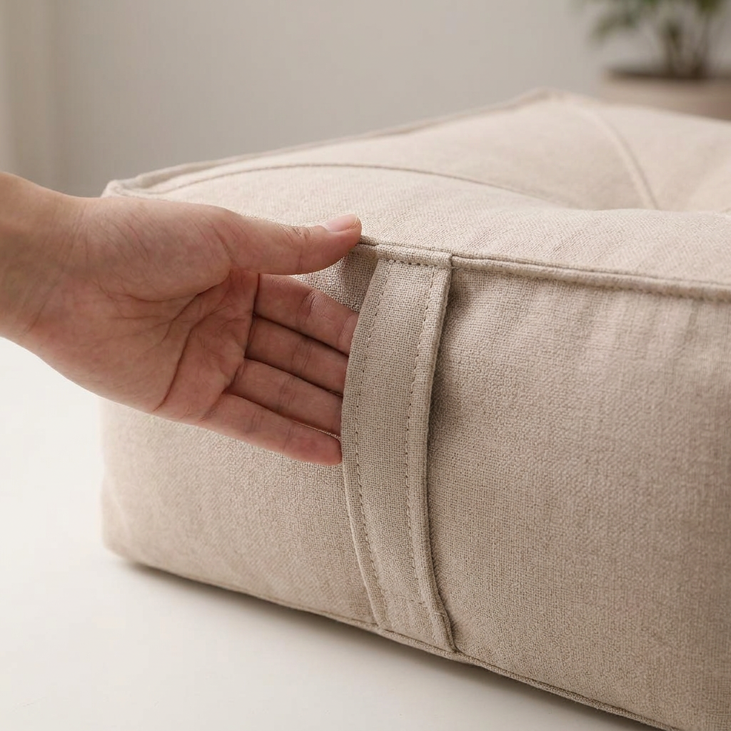 Floor Pillow Large, Supportive Floor Pillow for Adults, Room Seating Cushion, Japanese Meditation Pillow, Lightweight Portable Floor Cushion
