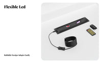 Glowing Eye Car Light USB Powered LED Car Sign Remote Control Flexible LED Array Panel for Truck Drivers, Business Owners