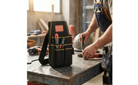 Tool Waist Bag Adjustable Waist Tool Bag Sturdy for Worksite, Electricians