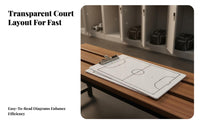 Portable Attractive Sports Board Sturdy Coaches Game Plan Board Reusable for Training Sessions