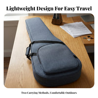Accessory Compartment Folk Guitar Case Zippered Acoustic Guitar Case Front Pocket Music Gear Lightweight for Travel