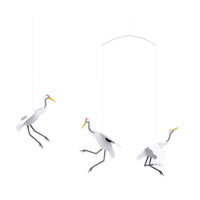 Kinetic Art Crane Ceiling Mobile Elegant Design Swallow Hanging Decor Calming Atmosphere for Homeowners, Adults, Living Room, Bedroom, Study