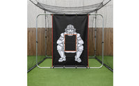 Baseball Strike Zone Target with Elastic Cords Ajustable Pitching Target Cloth Heavy-Duty Netting for Training Camp