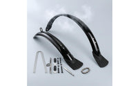Black Mudguard Pair Metal Support Rods Bike Mudguard Engineering