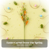 Easter Carrot Pick Realistic Design Artificial Carrot pick for DIY Parents, Vase Filler, Table Centerpiece, Photography Prop