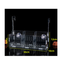 Space-Saving Acrylic Aquatic Aquarium Plant Holder Drill-Drillless Installation Aquarium Plant Holder Transparent Hydroponic Basket Long-Lasting Plastic for Terrarium