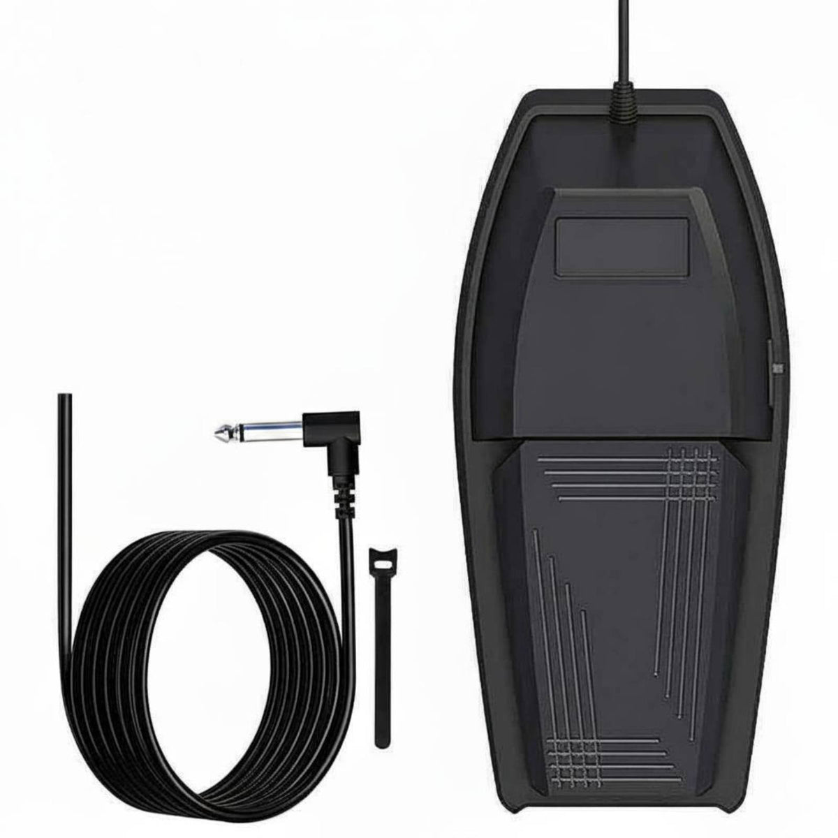 Fast Rebound Universal Sustain Pedal Non-Slip Design Digital Piano Foot Pedal Long-Lasting Construction Musical Instrument Accessory 6.5mm Standard Connector for Pianists, Music Producers, Home Practice, Stage Performance, Studio Recording