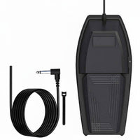 Fast Rebound Universal Sustain Pedal Non-Slip Design Digital Piano Foot Pedal Long-Lasting Construction Musical Instrument Accessory 6.5mm Standard Connector for Pianists, Music Producers, Home Practice, Stage Performance, Studio Recording