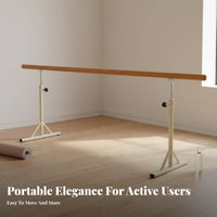 Portable Dance Bar Anti-Slip Feet Freestanding Dance Barre Sturdy Construction Portable Dance Bar for Adults, Beginners, Home, Stretching Practice